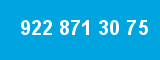 922 871 30 75